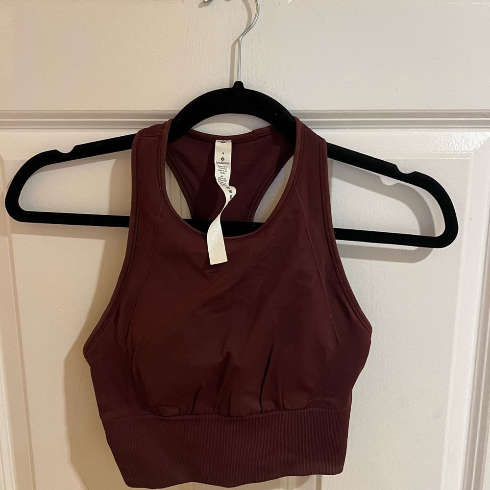 Lululemon Burgundy Sports Bra